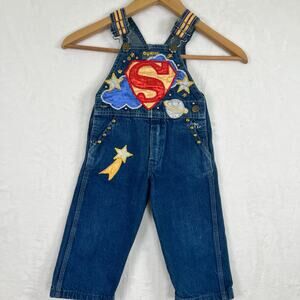 Vintage Superman Oshkosh Kids Overall 3T Made in USA